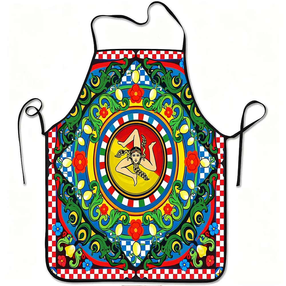 Kitchen Baking Area Ideas - 1 Piece Italian Sicilian Themed Apron,