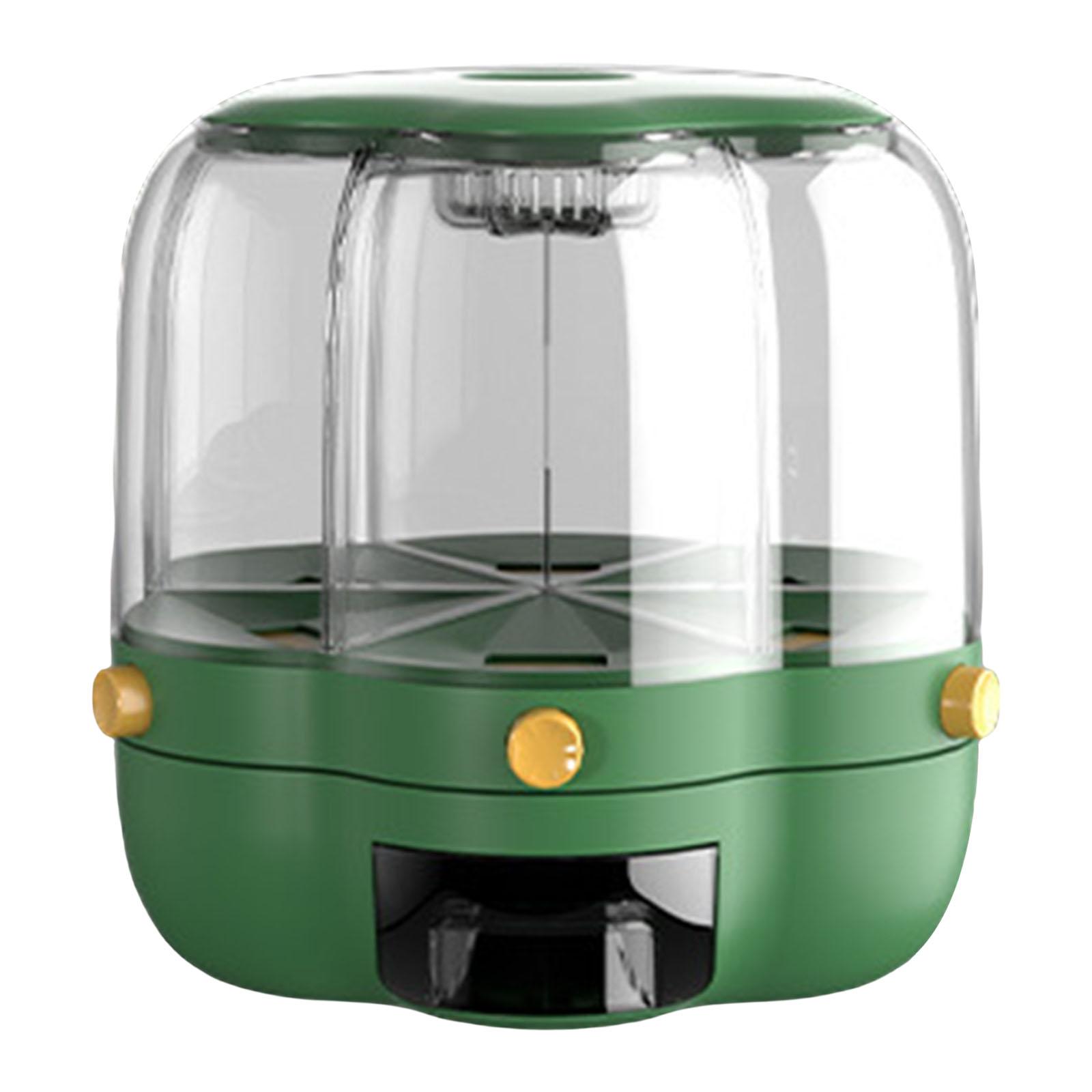 Kitchen Baking Organization - Rotating Cereal Dispenser Rice Bucket Grain