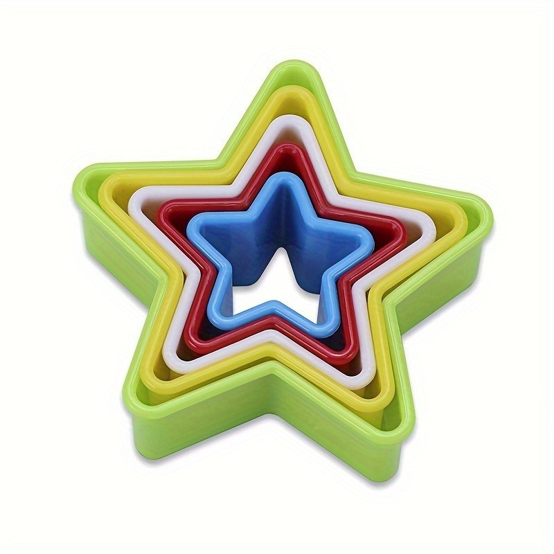 Kitchen Accessories For Baking - 1/2/3PCS Star Shaped Cookie Cutters, Plastic