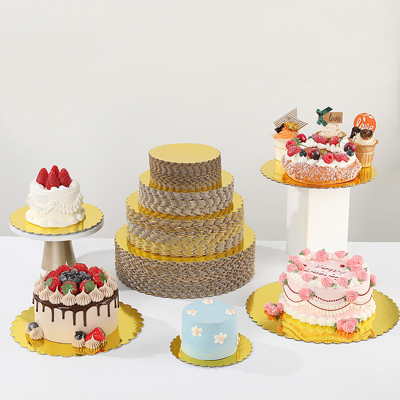 Cake Board Round - 4/5/6/7/8/10 Inch Golden Round Cake Boards