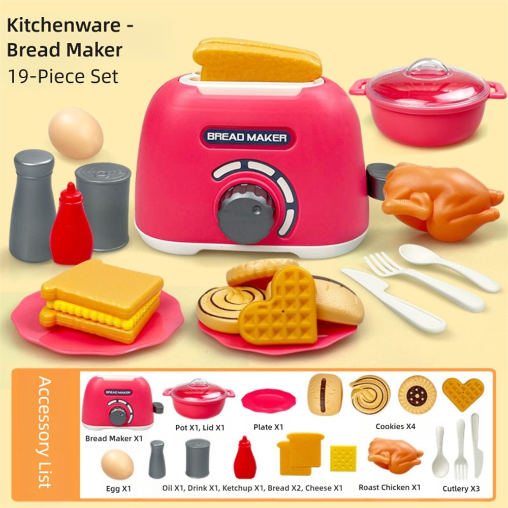 Kitchen Kids Baking Set - Multicolor Kids Cooking Playset Plastic Gas