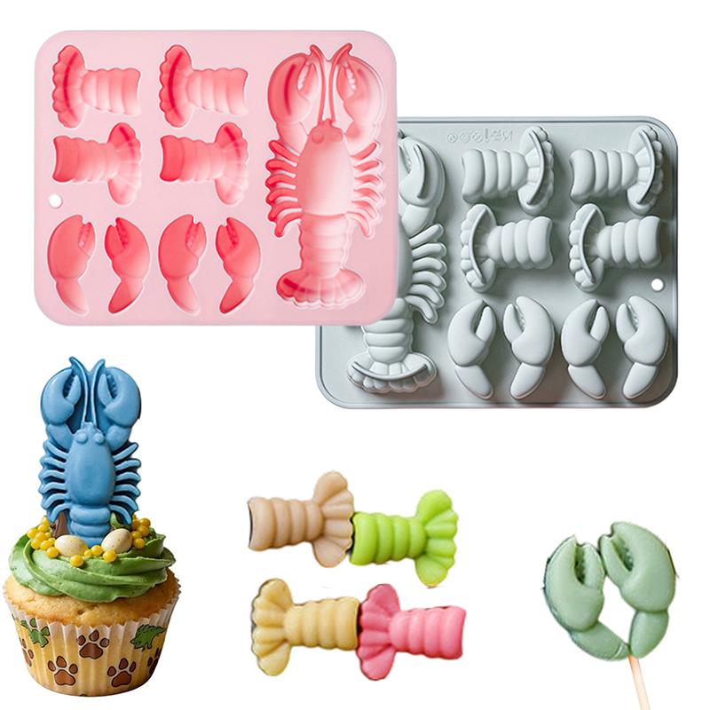Kitchen Baking Cake - Lobster Silicone Chocolate Mold Flexible Baking