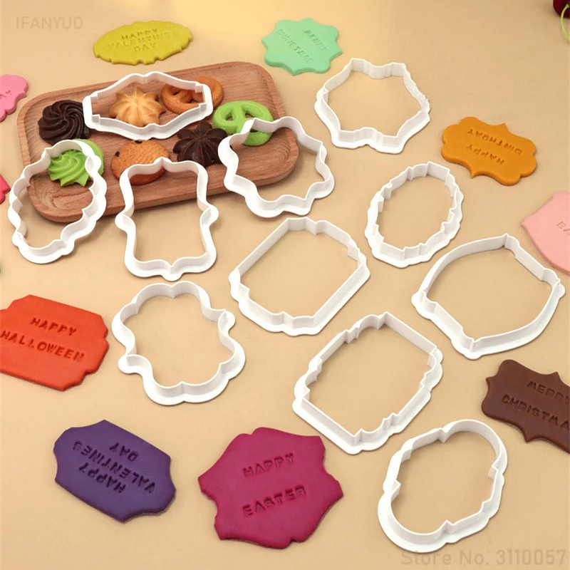 Kitchen Baking Tools Names - 4PCS Vintage Plaque Frame Cookie Cutters