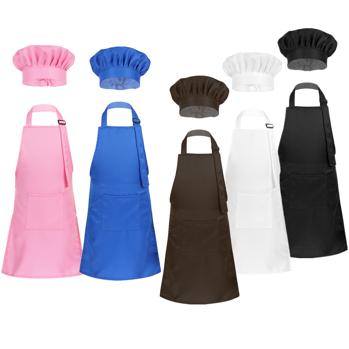 Kitchen Kids Baking Set - Unisex Chirdren Aprons Adjustable Apron and