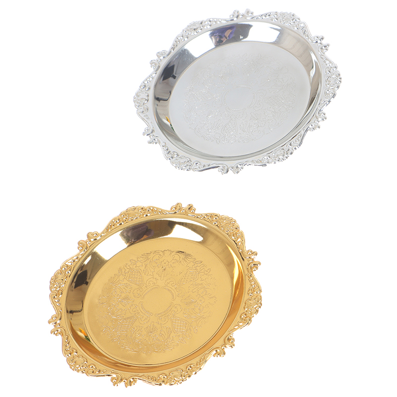 Silver Golden Iron Tray Glossy - Cake Board Round 评论和价格