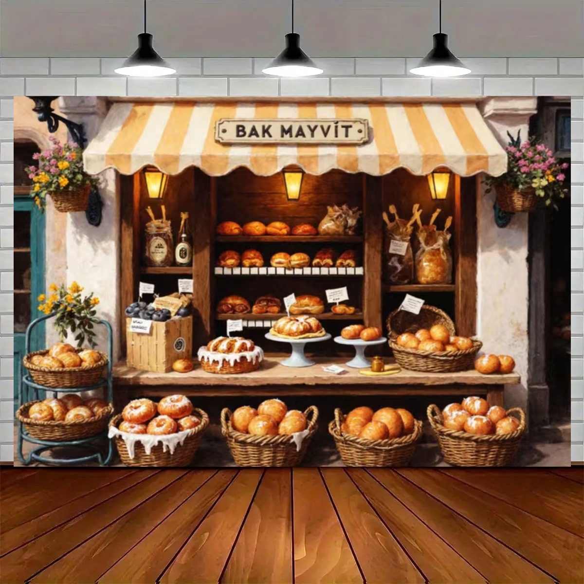 Street Baking Kitchen Backdrop - Kitchen Baking Background 评论和价格