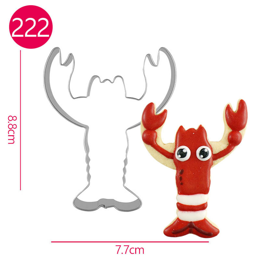 4pcs Lobster Shape Cookie Cutt - Kitchen Baking Cake 评论和价格
