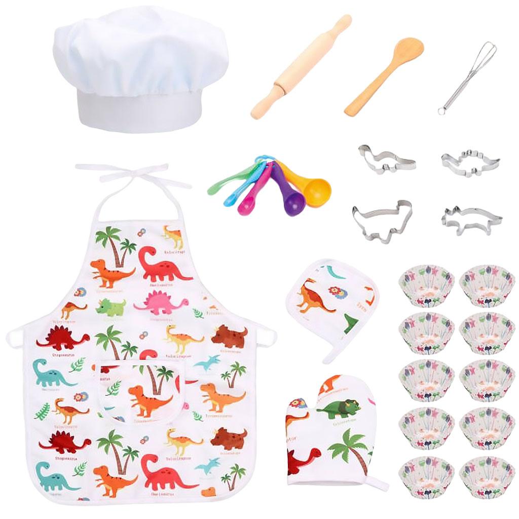 25x Roleplay Kids Chef Costume - Kitchen Kids Baking Set 评论和价格