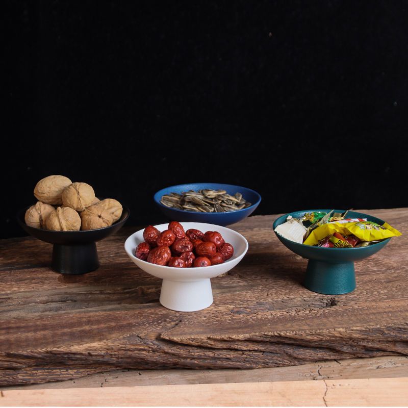 Chinese Ceramic Fruit Bowl Cre - Cake Board Round 评论和价格