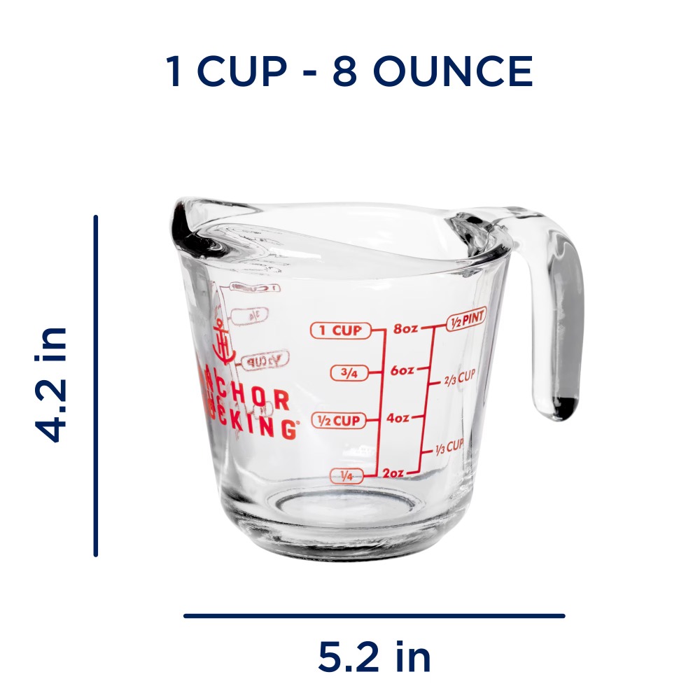 2-Pack Glass Measuring Cups Se - Kitchen And Baking 评论和价格