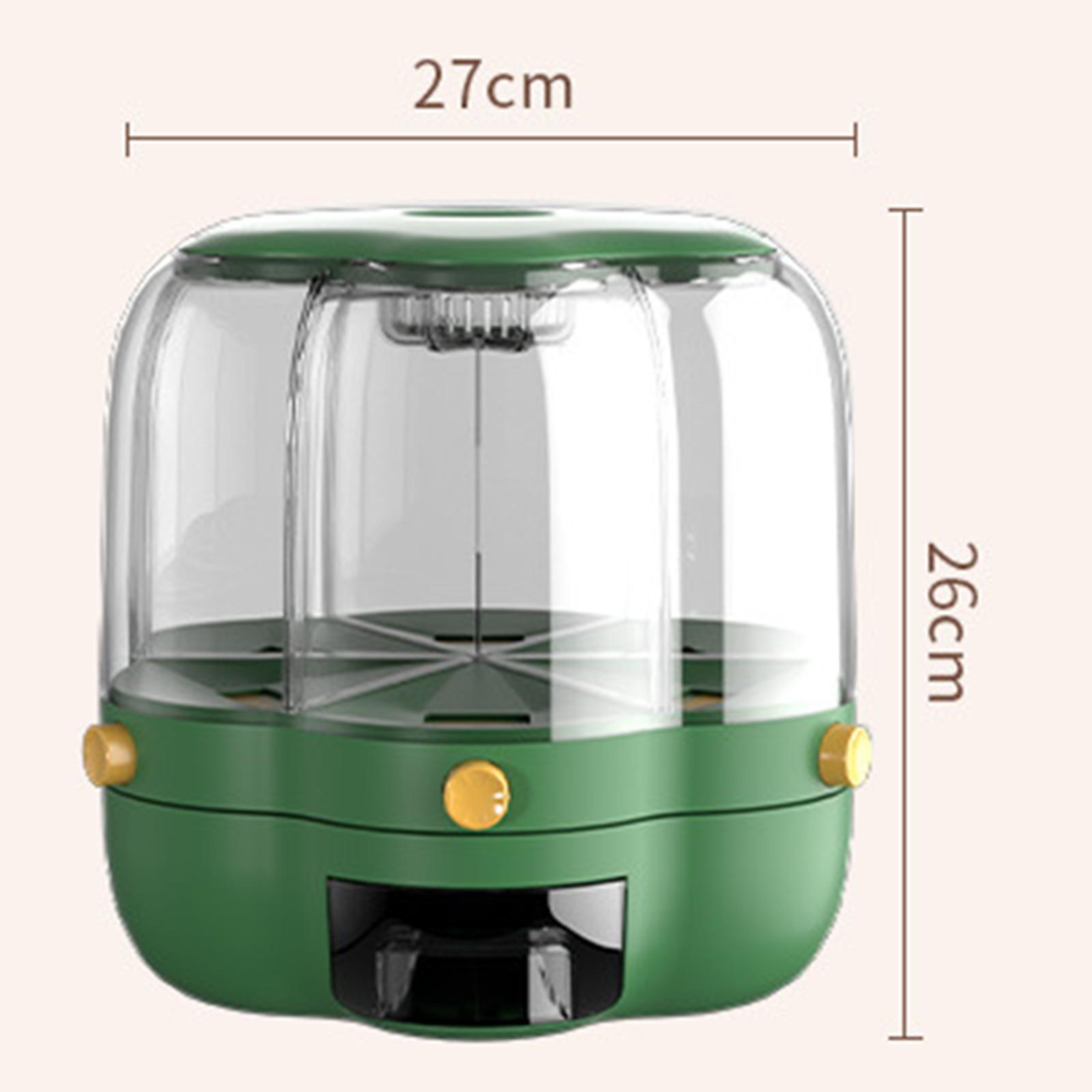 Rotating Cereal Dispenser Rice - Kitchen Baking Organization 评论和价格
