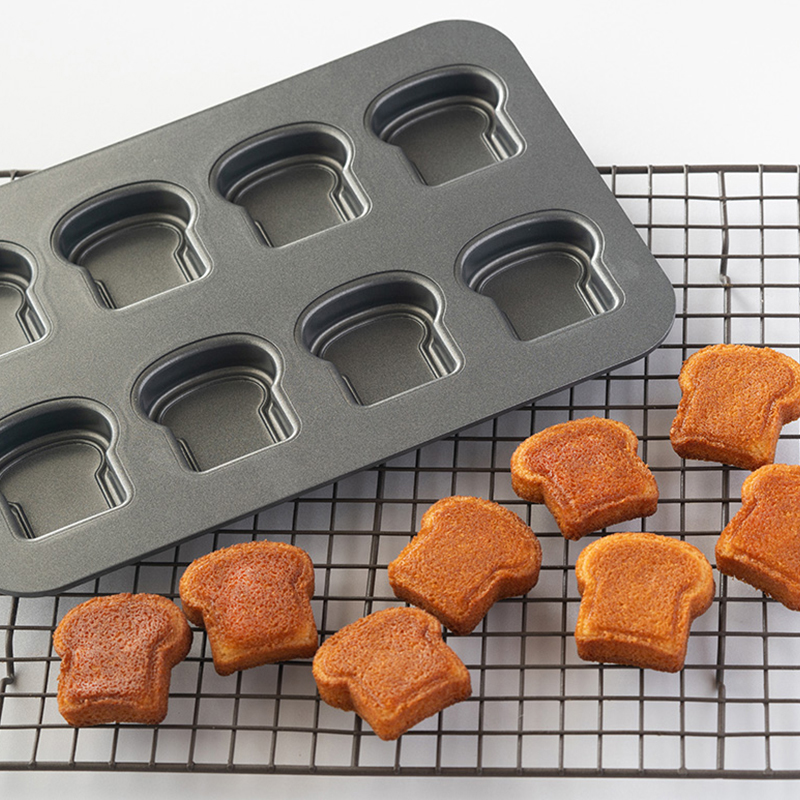 8 Cavity Toast Bread Pattern C - Kitchen Accessories For Baking 评论和价格