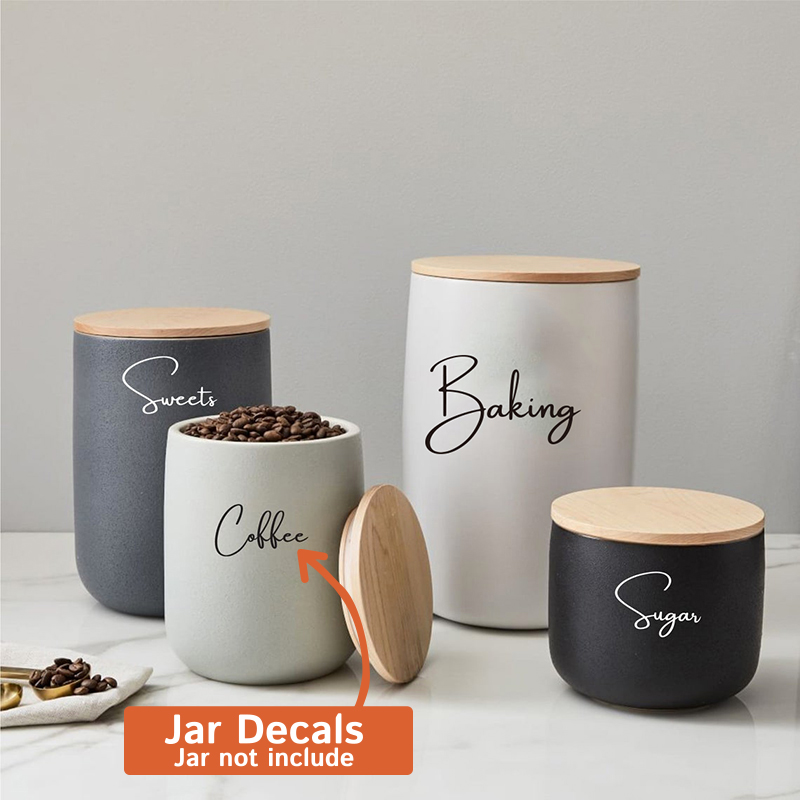 Decal Only 8Pcs Kitchen Organi - Kitchen Baking Organization 评论和价格