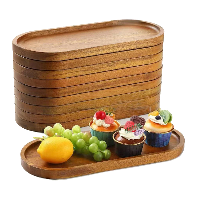 Tableware Solid Wood Food Tray - Cake Board Round 评论和价格