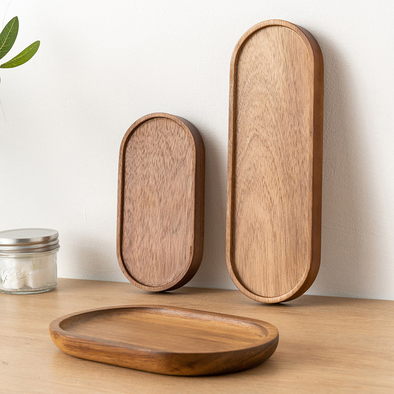 Tableware Solid Wood Food Tray - Cake Board Round 评论和价格