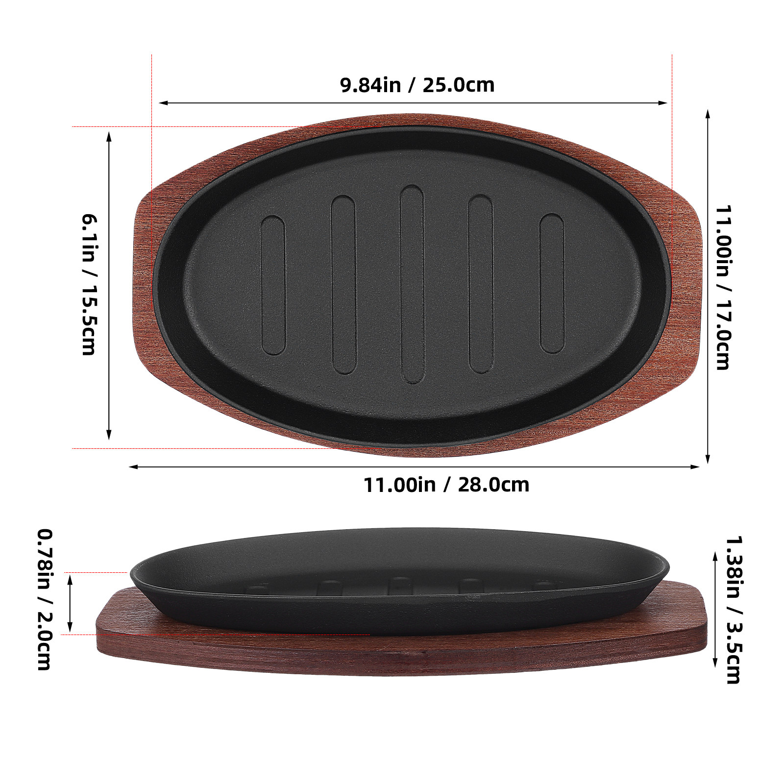 1Set Iron Grilling Pan Steak P - Kitchen Essentials Baking Tray 评论和价格