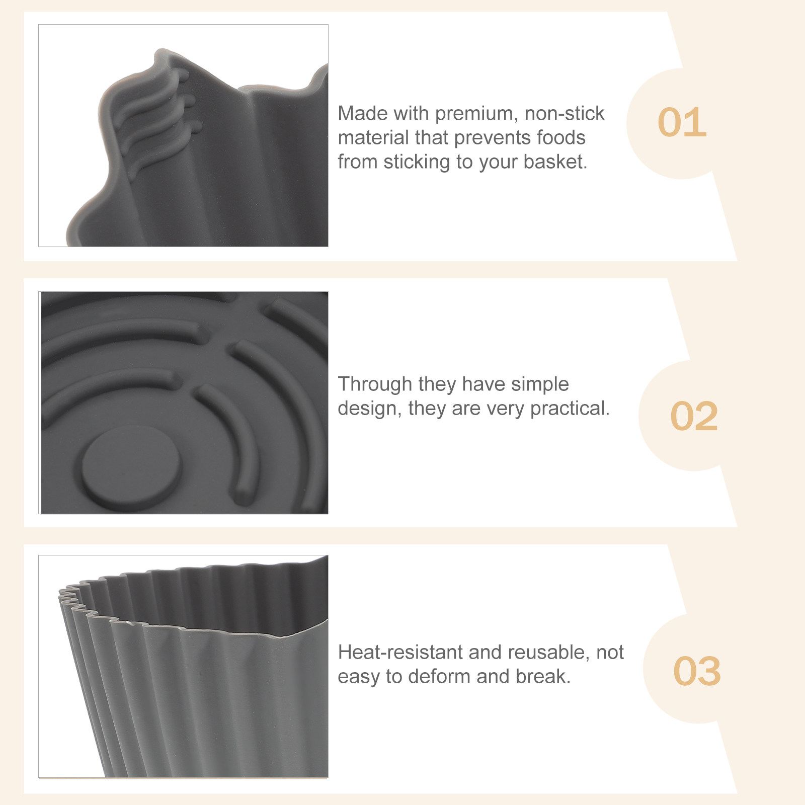 Reusable Silicone Air Fryer Ma - Kitchen Accessories For Baking 评论和价格
