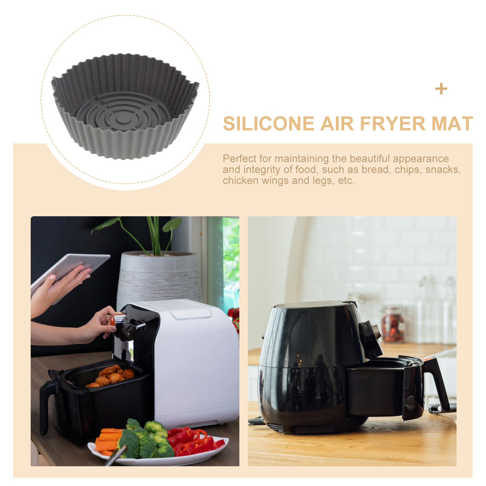 Reusable Silicone Air Fryer Ma - Kitchen Accessories For Baking 评论和价格