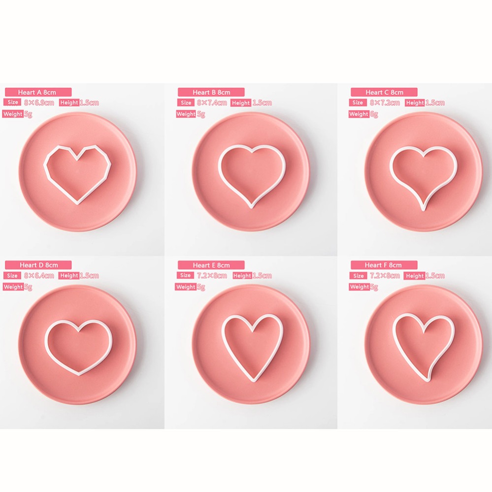 Heart Cookie Cutters Mold 3D C - Kitchen Baking Cake 评论和价格