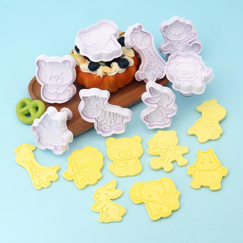 4Pcs Animal Cookie Cutter Set  - Kitchen Kids Baking Set 评论和价格