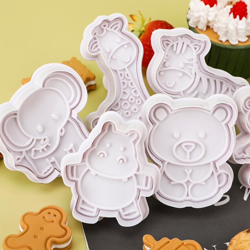 4Pcs Animal Cookie Cutter Set  - Kitchen Kids Baking Set 评论和价格