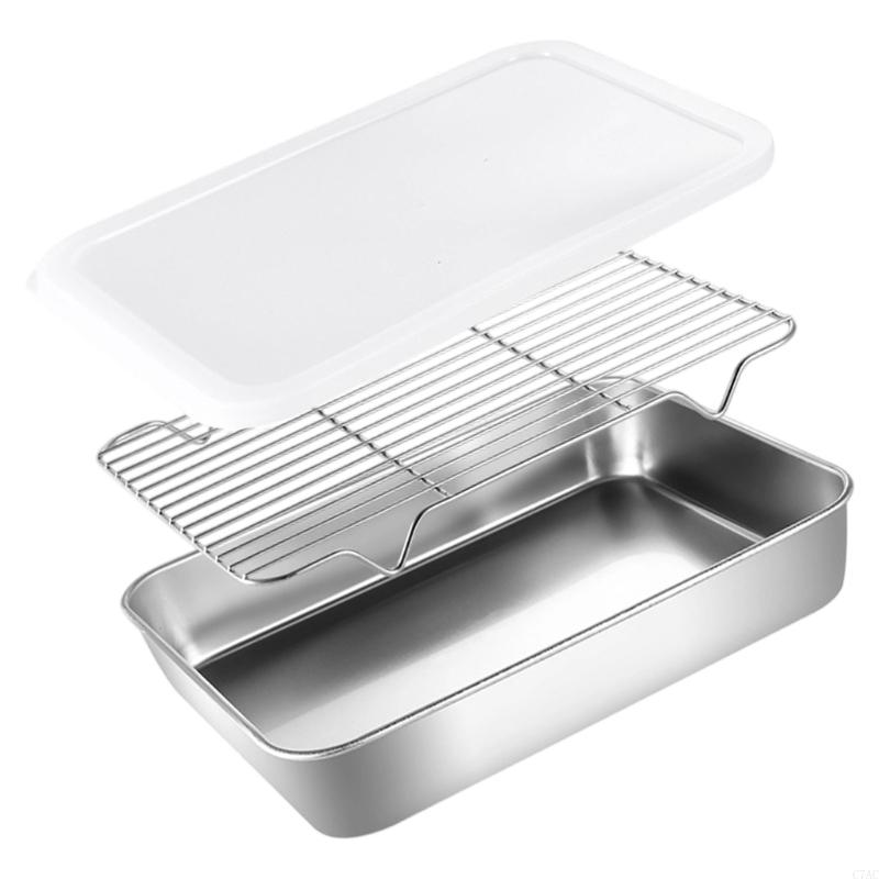 Kitchen BBQ Pan Plate Oven Rac - Kitchen Baking Organization 评论和价格