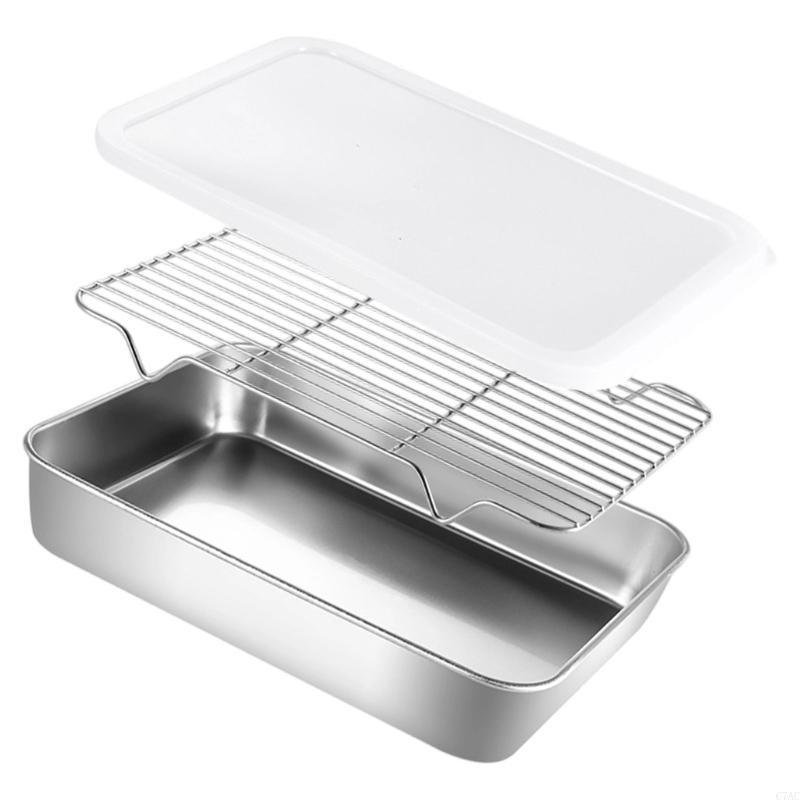Kitchen BBQ Pan Plate Oven Rac - Kitchen Baking Organization 评论和价格