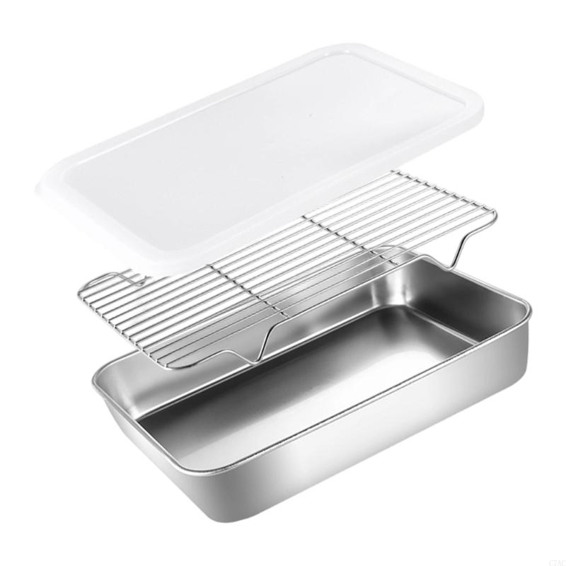 Kitchen BBQ Pan Plate Oven Rac - Kitchen Baking Organization 评论和价格