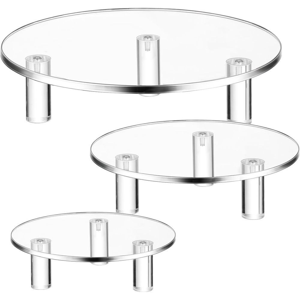 Round Acrylic Display Riser Cl - Cake Board Round 评论和价格