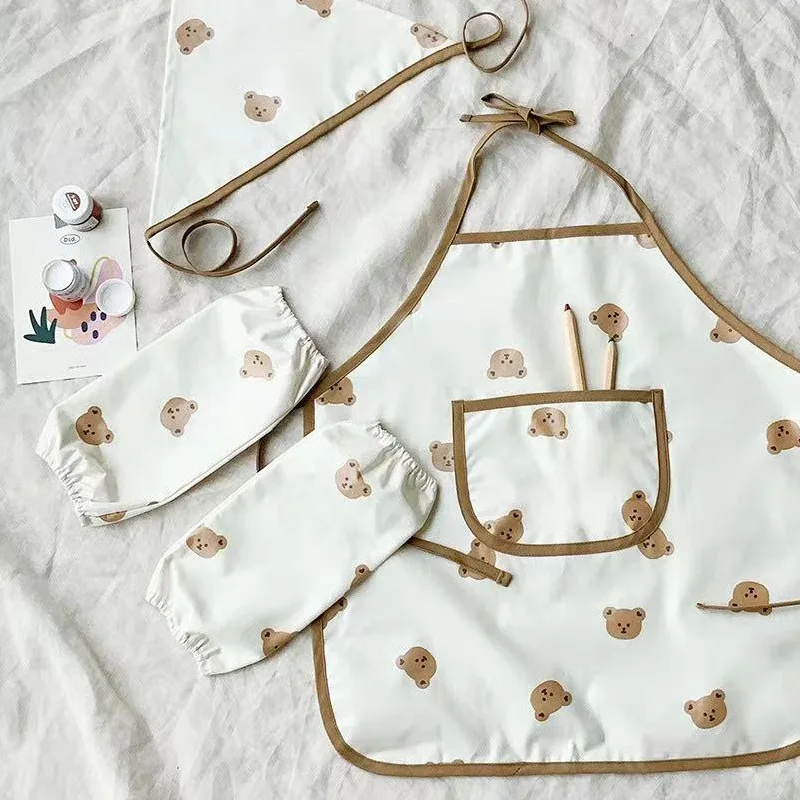 Cute Cartoon Children Apron Sl - Kitchen Kids Baking Set 评论和价格