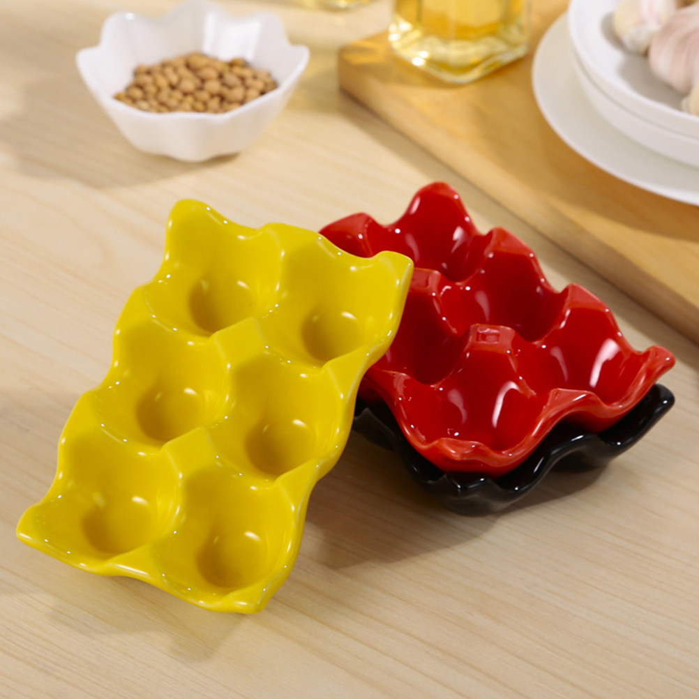 1Pcs Polished Ceramic Egg Serv - Kitchen Baking Organization 评论和价格