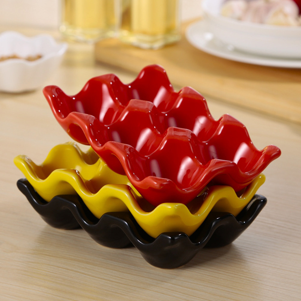 1Pcs Polished Ceramic Egg Serv - Kitchen Baking Organization 评论和价格
