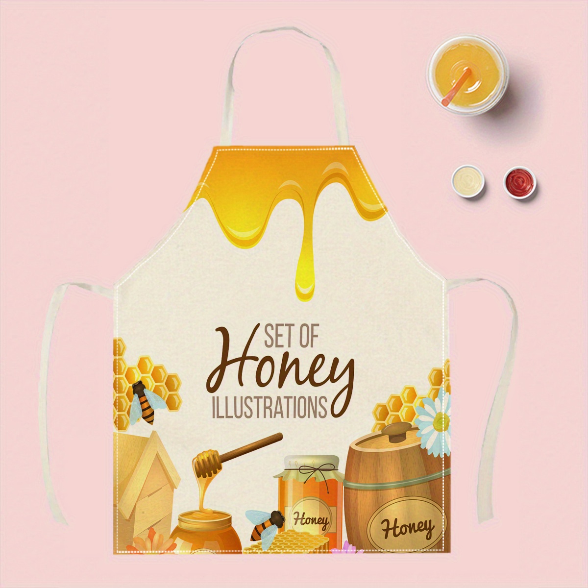 1pc Honey Bee Apron Sweet Kitc - Kitchen Baking Area Ideas 评论和价格