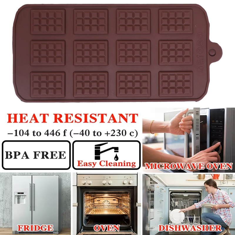 Silicone Chocolate Mold 12 Eve - Kitchen Accessories For Baking 评论和价格