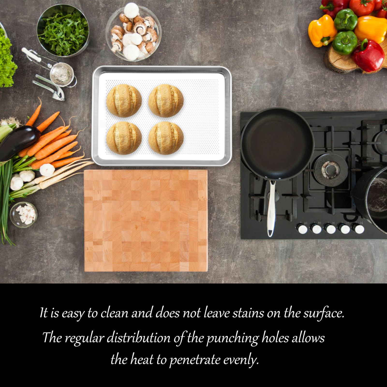 1Pcs Rustproof Aluminium Alloy - Kitchen Essentials Baking Tray 评论和价格