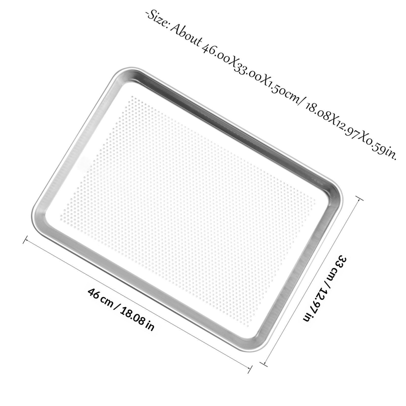 1Pcs Rustproof Aluminium Alloy - Kitchen Essentials Baking Tray 评论和价格