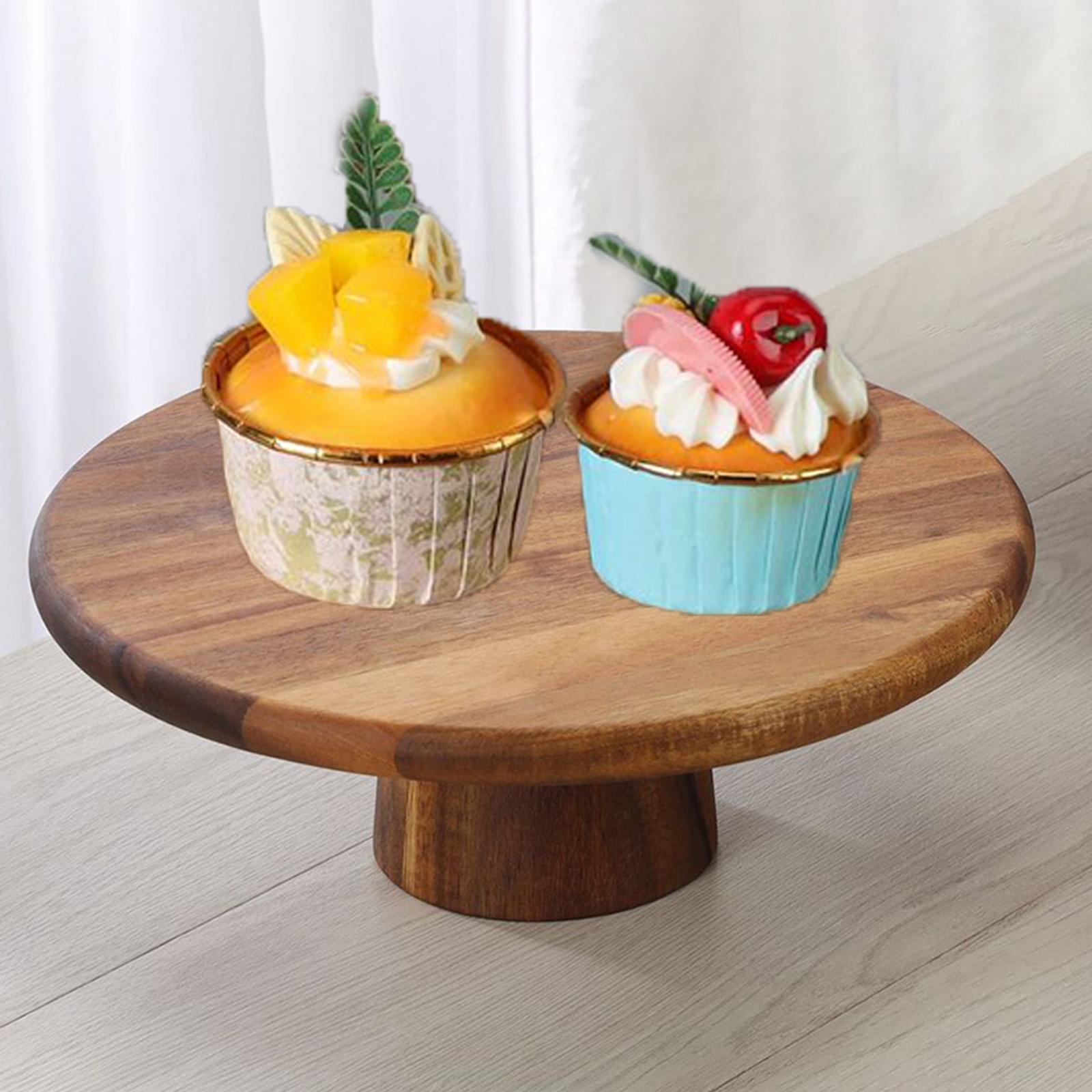 Wood Cake Stand Multiuse Chees - Cake Board Round 评论和价格