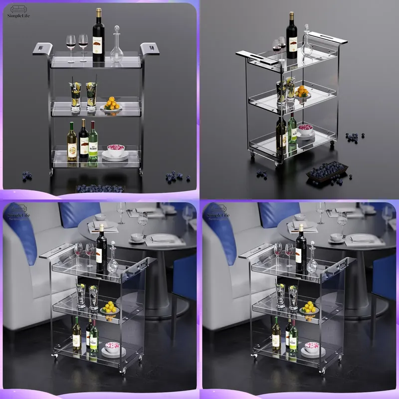 Modern 3-Tier Kitchen Cart wit - Kitchen Baking Organization 评论和价格