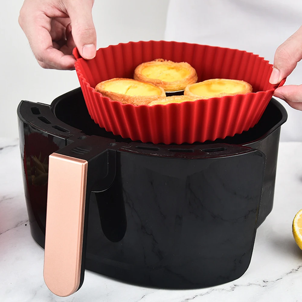 Round Air Fryer Silicone Pot - - Kitchen Essentials Baking Tray 评论和价格