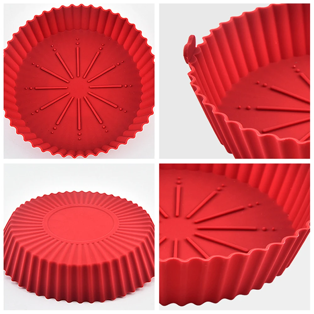 Round Air Fryer Silicone Pot - - Kitchen Essentials Baking Tray 评论和价格