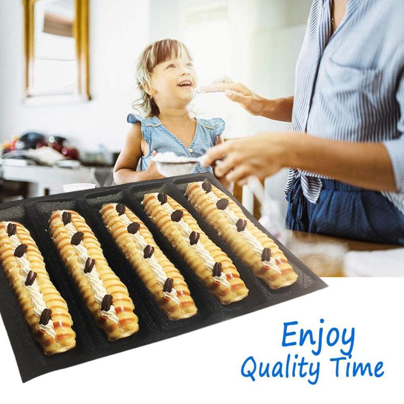 5 Cavity Hoagie Rolls Pan Nons - Kitchen Essentials Baking Tray 评论和价格