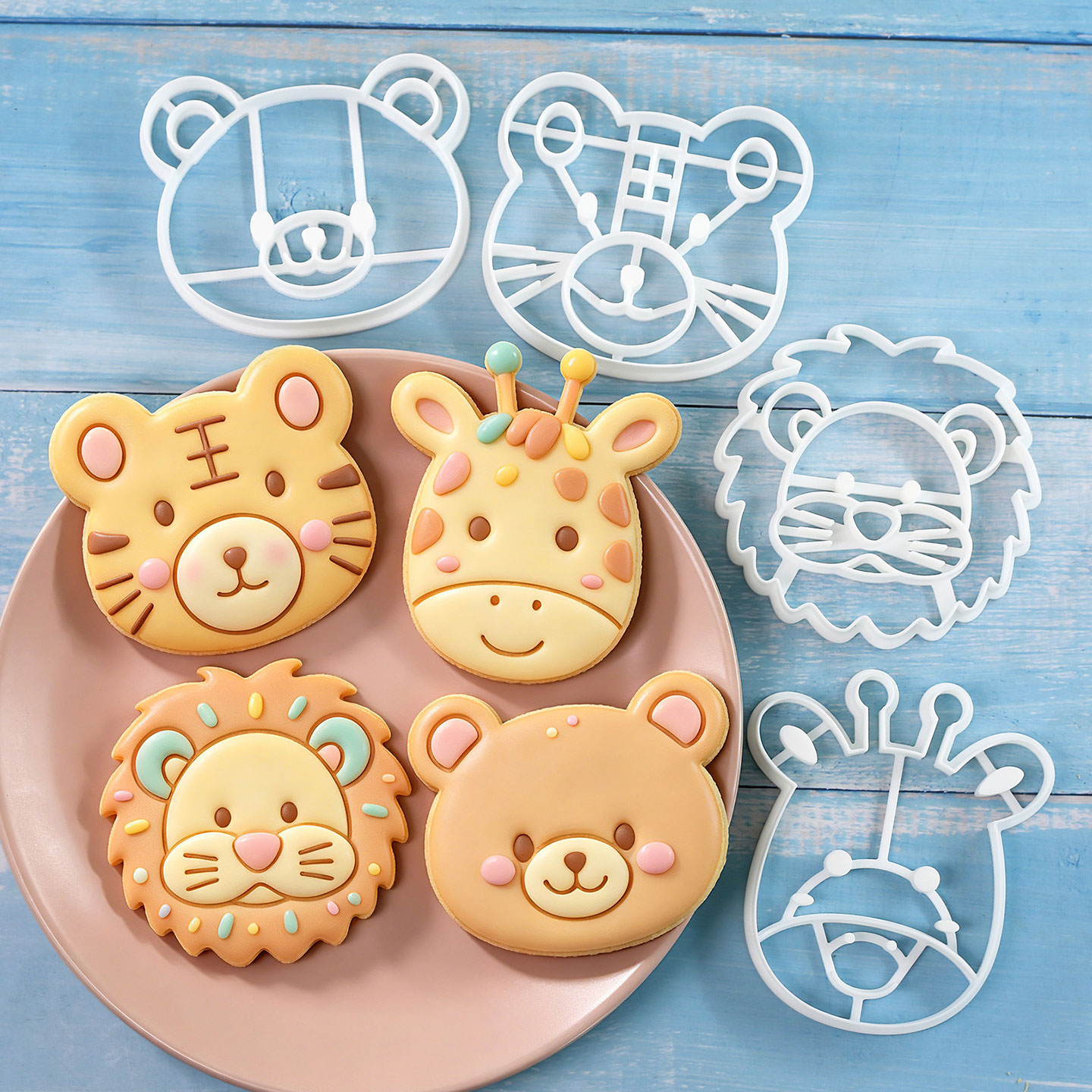 4 Pcs Animal Cookie Cutters Se - Kitchen Baking Products 评论和价格