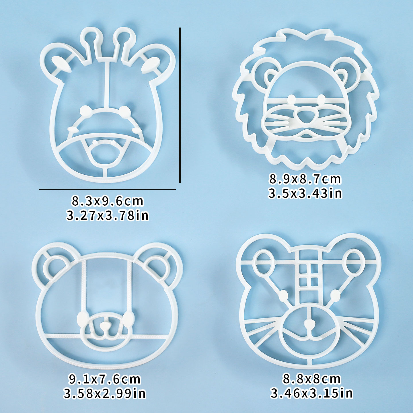 4 Pcs Animal Cookie Cutters Se - Kitchen Baking Products 评论和价格