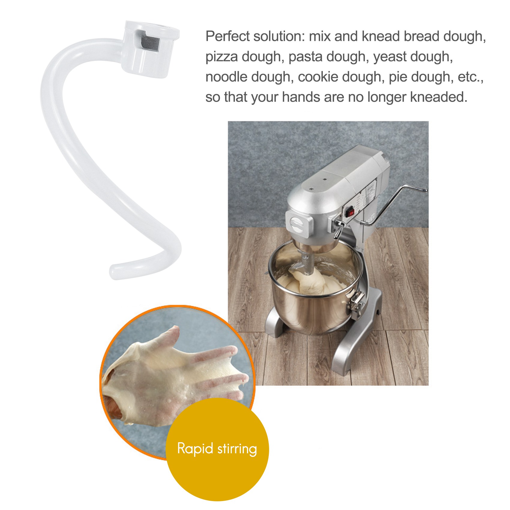 ABLD Spiral Dough Hook Replace - Kitchenaid Mixer Pro 600 评论和价格