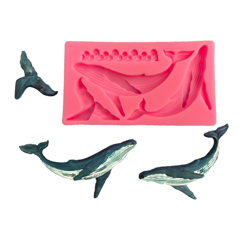 DIY Whale Silicone Mold Ocean  - Kitchen Baking Products 评论和价格