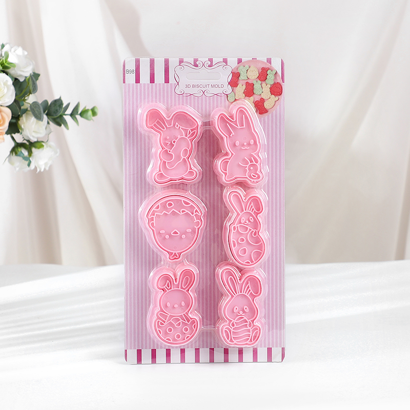6pcs/Set Easter Bunny Cookie C - Kitchen Accessories For Baking 评论和价格