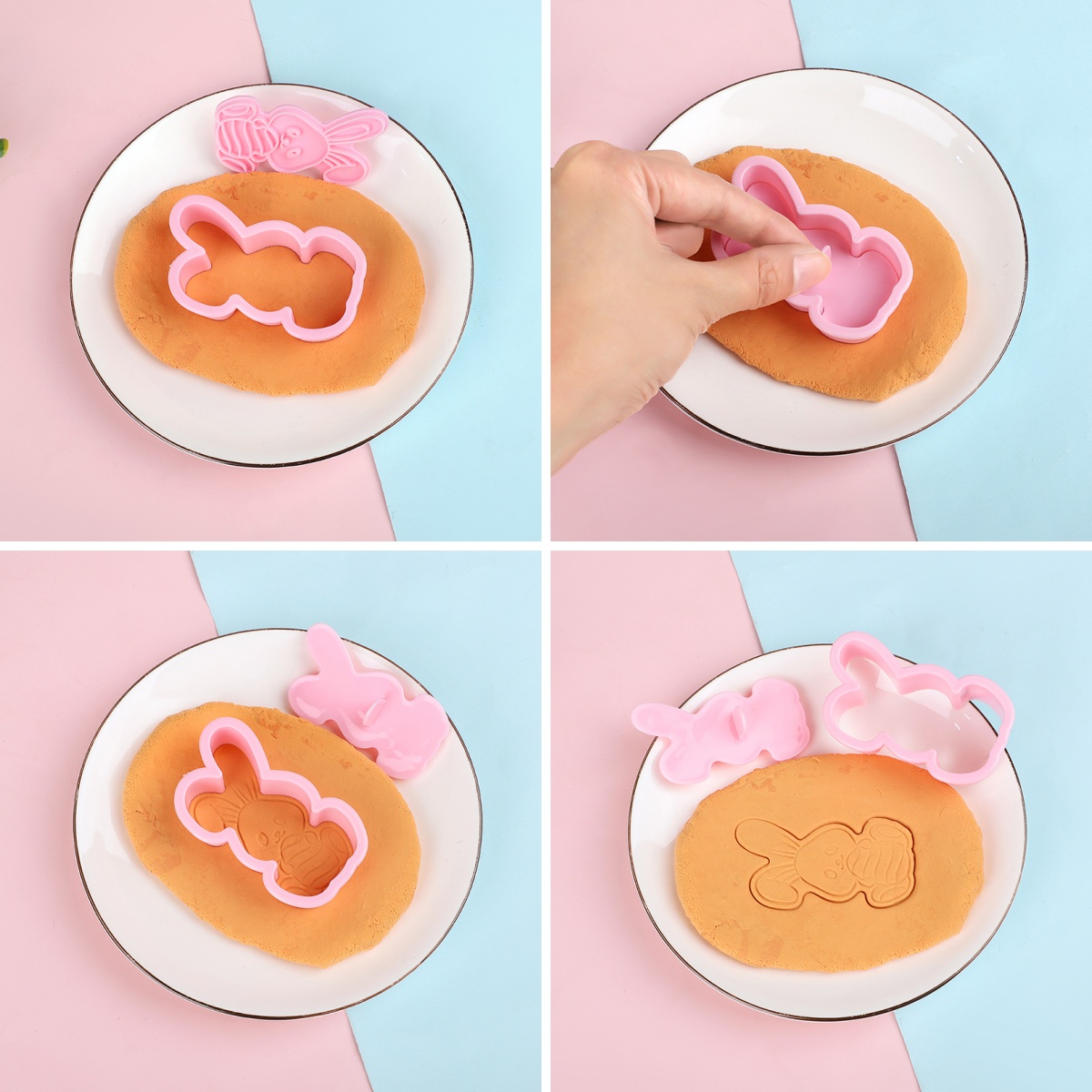 6pcs/Set Easter Bunny Cookie C - Kitchen Accessories For Baking 评论和价格