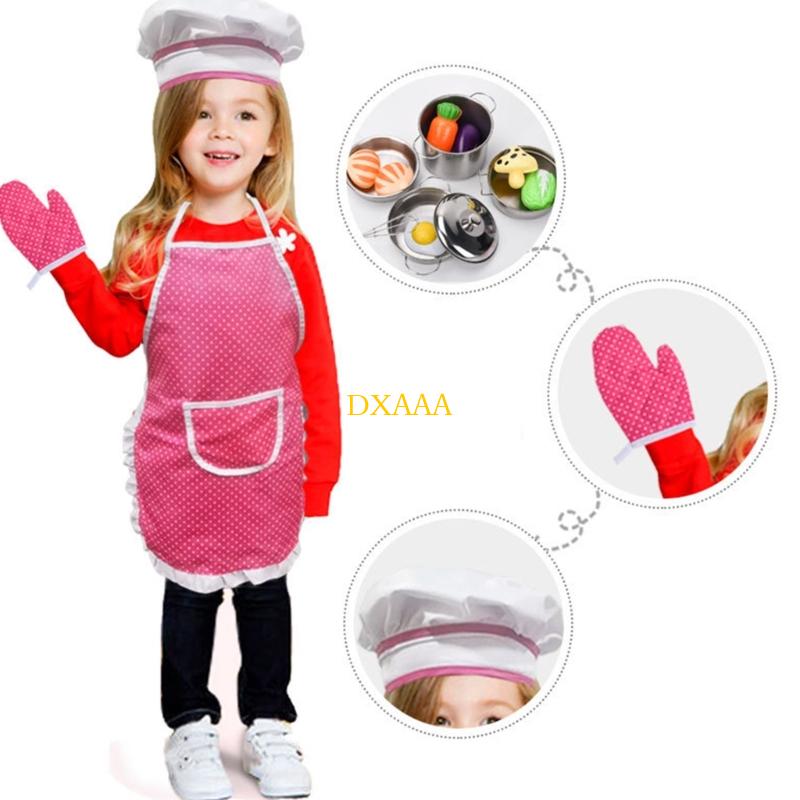 DXAA Child Cooking Apron Chef' - Kitchen Kids Baking Set 评论和价格