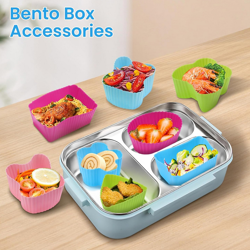 8PCS Silicone Lunch Box Divide - Kitchen Accessories For Baking 评论和价格