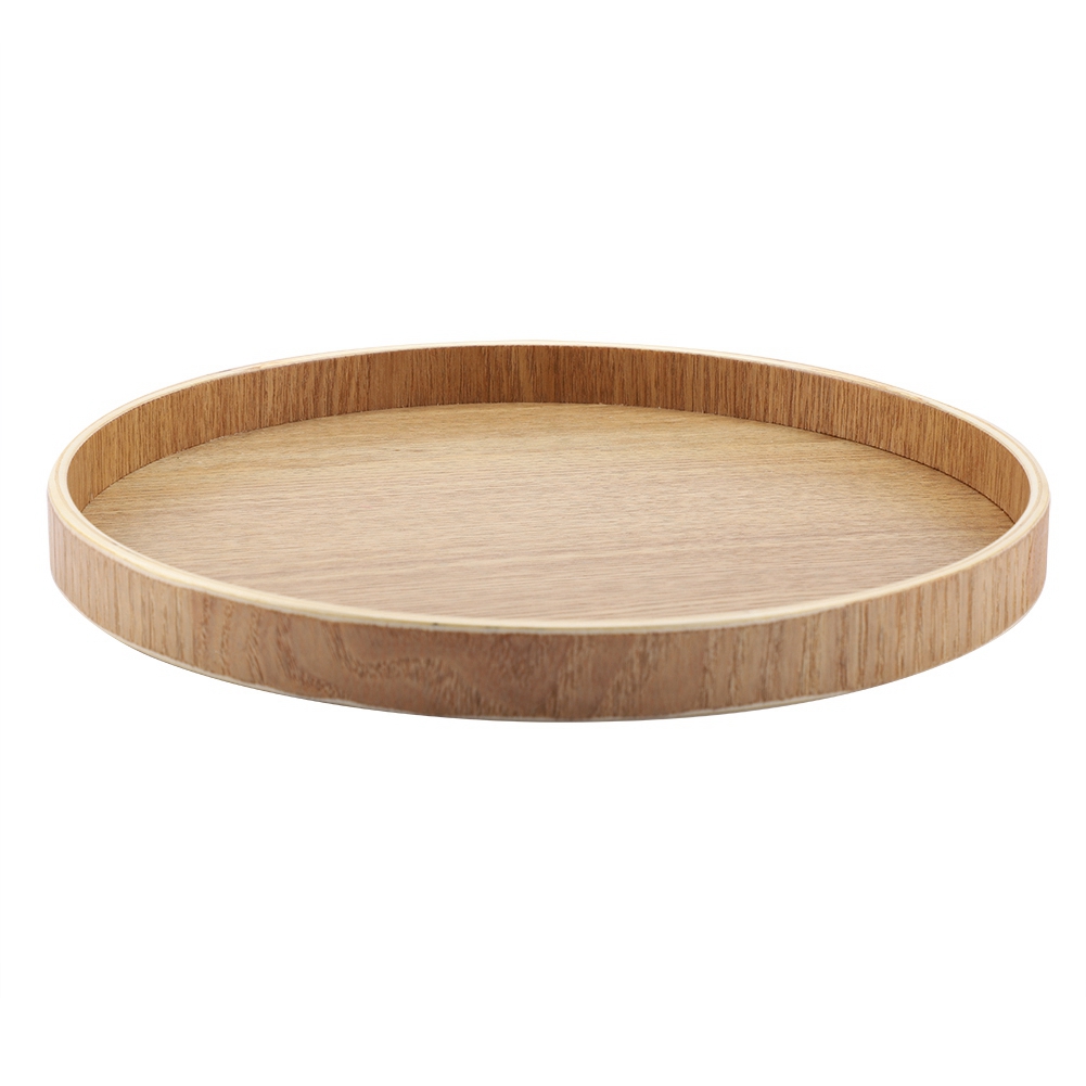 Wooden Serving Tray Tea Plate  - Cake Board Round 评论和价格